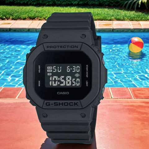 CASIO 卡西歐 G-SHOCK 全黑霧面方形女錶 GMD-S5610BB-1