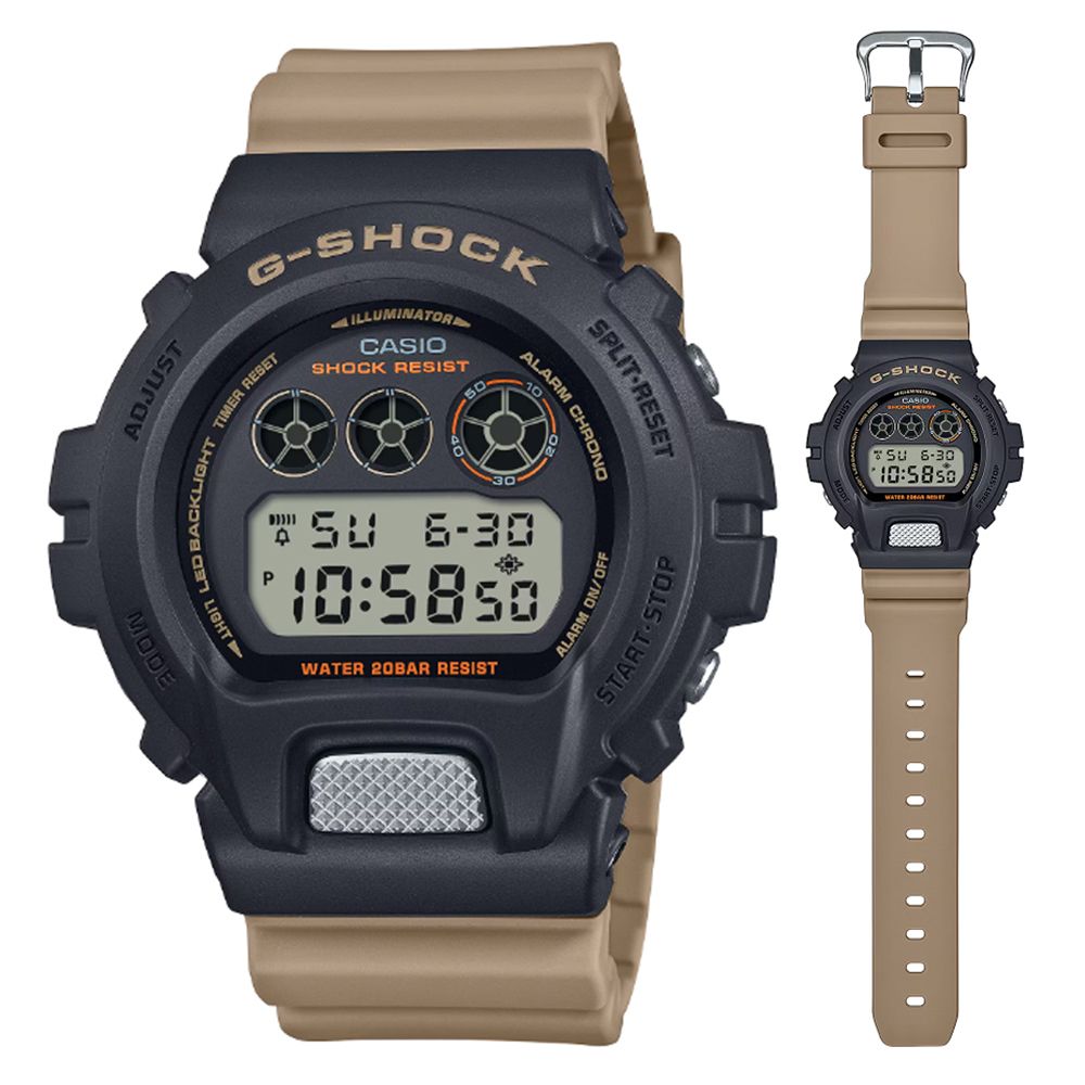 CASIO 卡西歐 G-SHOCK 實用精明風格 雙色調電子錶 DW-6900TU-1A5