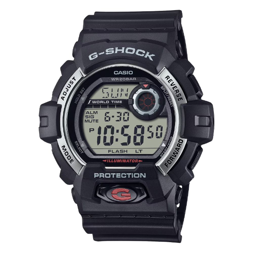 CASIO 卡西歐 G-SHOCK 大錶殼 實用功能 大型易讀電子錶 G-8900S-1