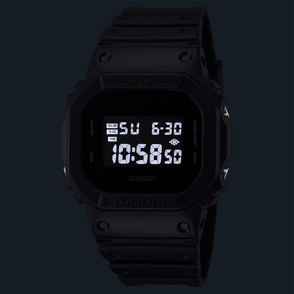 CASIO 卡西歐 G-SHOCK 經典全黑電子錶 學生錶 百搭手錶 DW-5600UBB-1