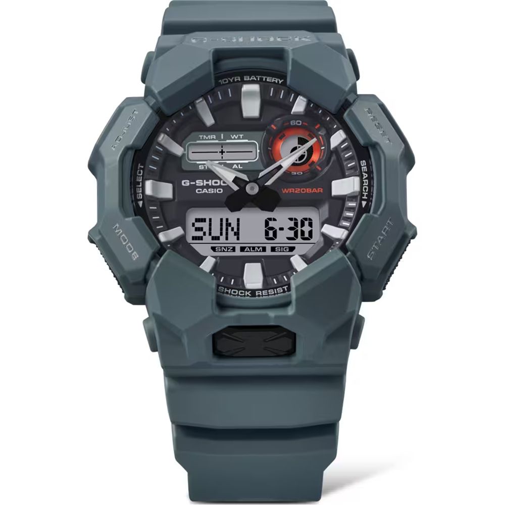 CASIO 卡西歐 G-SHOCK 十年電力 海綠藍 雙顯示系列 GA-010-2A_51.9mm