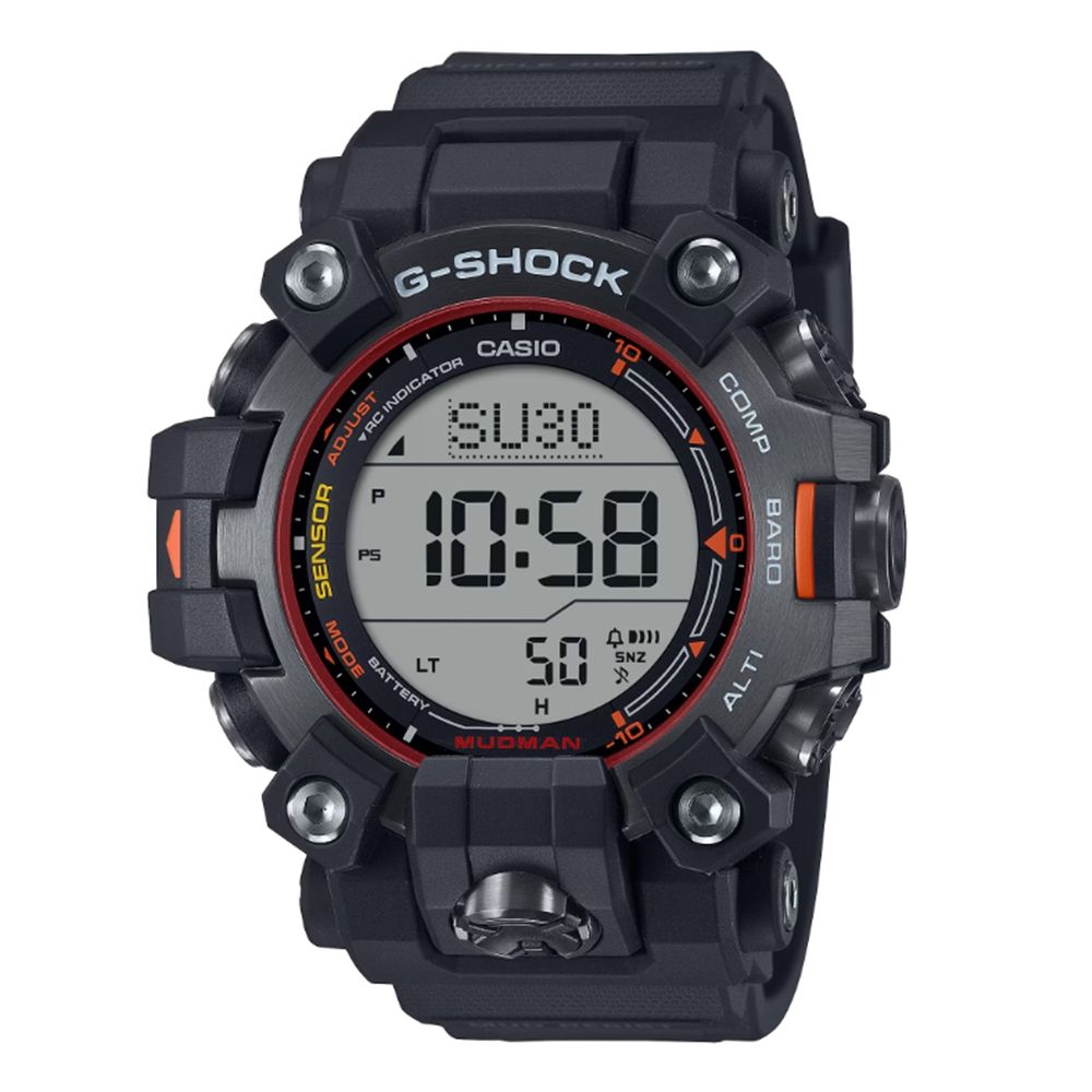 CASIO 卡西歐 G-SHOCK 防塵泥 雙層LCD顯示 三重感應器 緊急救援系列 GW-9500MEC-1_52.7mm