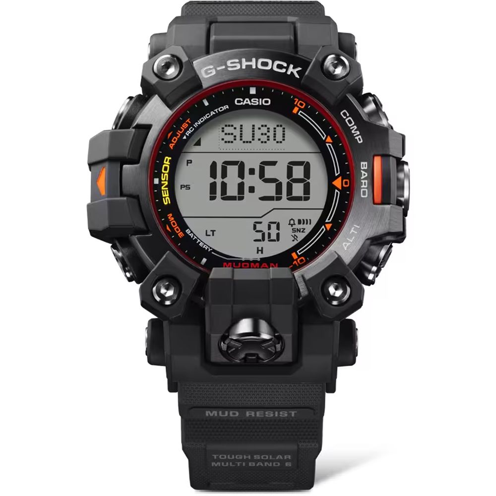 CASIO 卡西歐 G-SHOCK 防塵泥 雙層LCD顯示 三重感應器 緊急救援系列 GW-9500MEC-1_52.7mm