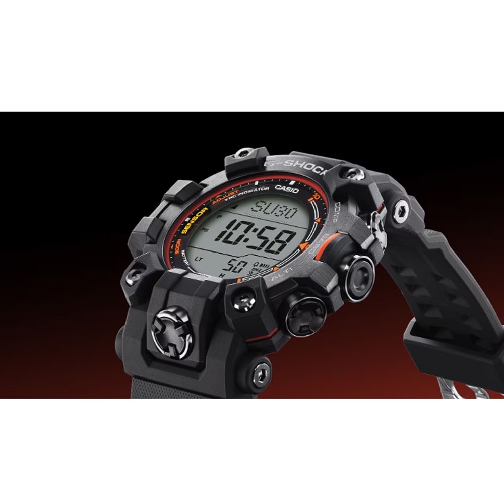 CASIO 卡西歐 G-SHOCK 防塵泥 雙層LCD顯示 三重感應器 緊急救援系列 GW-9500MEC-1_52.7mm