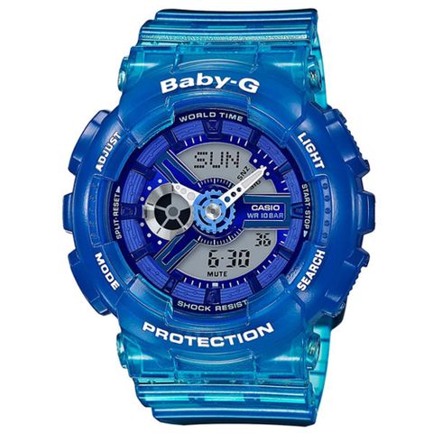 CASIO BABY-G 耀眼亮彩甜心運動休閒腕錶-BA-110JM-2ADR