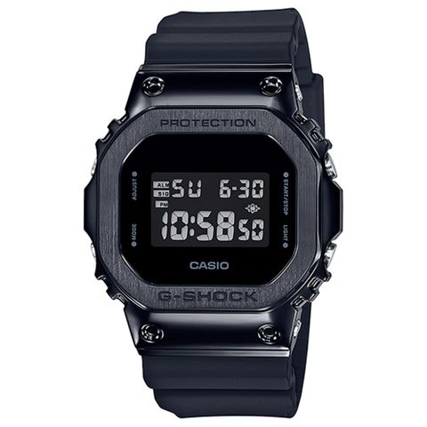 【CASIO 卡西歐】G-SHOCK雙顯手錶(黑 GM-5600B-1)