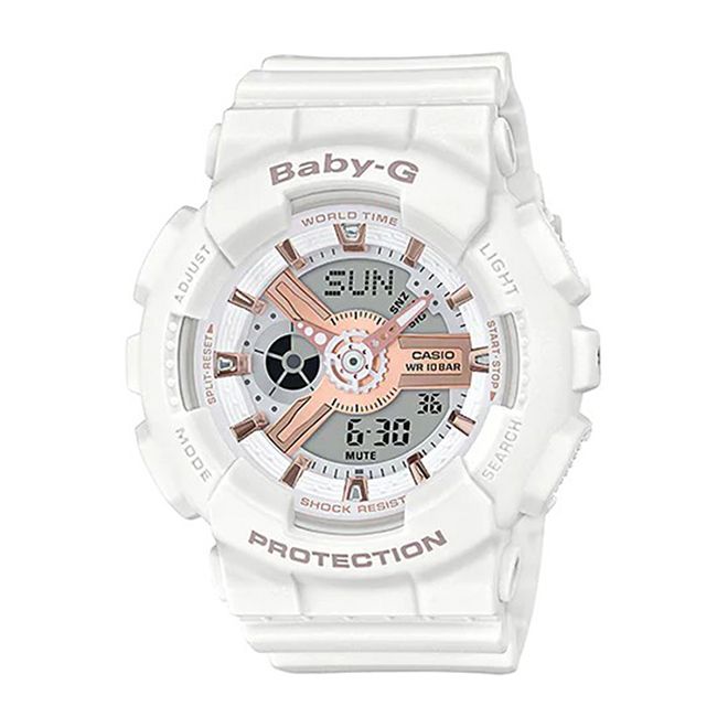 CASIO】卡西歐Baby-G 街頭流行100米防水電子錶雙顯運動錶BA-110RG-7A