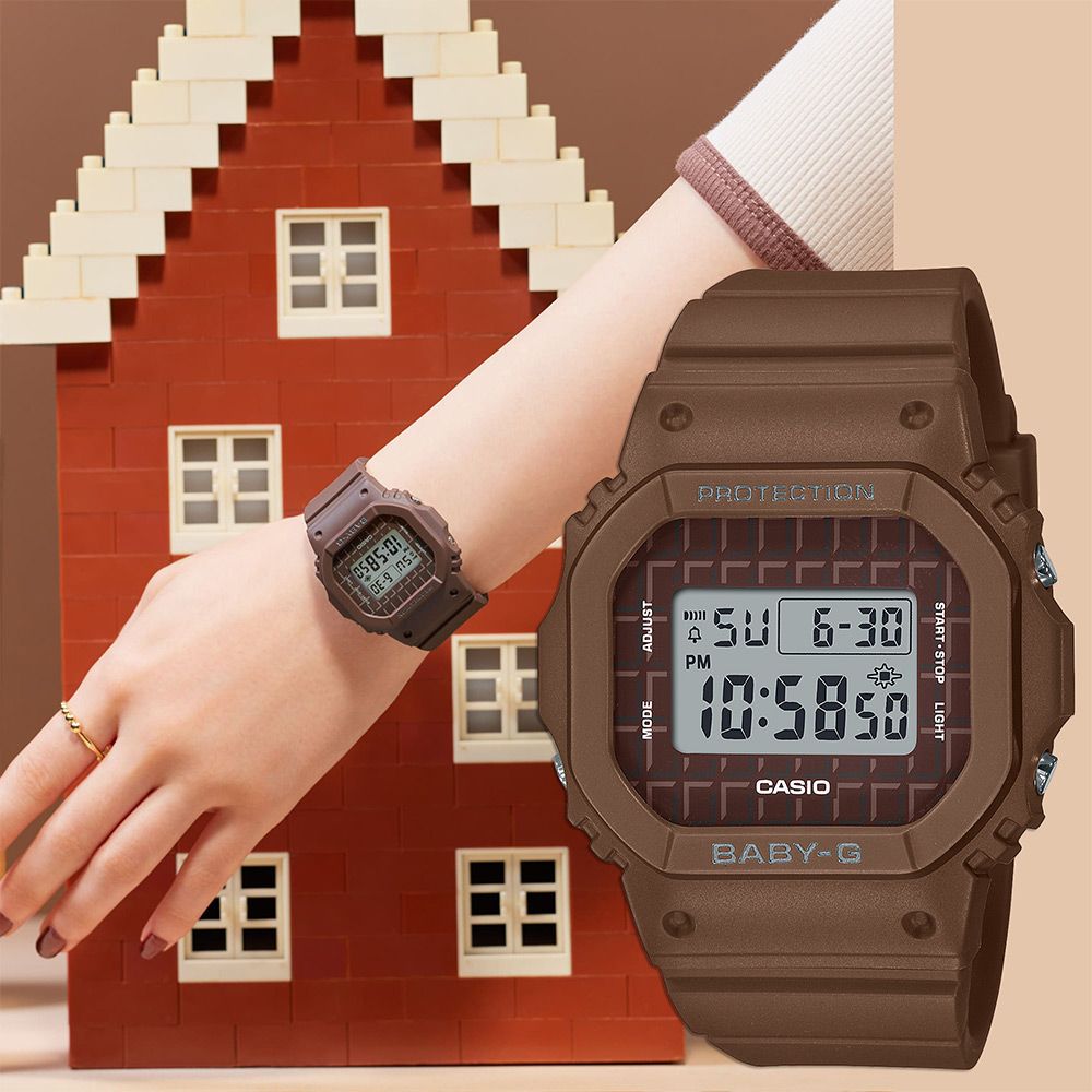 CASIO 卡西歐BABY-G 黑巧克力休閒電子手錶BGD-565USW-5 - PChome 24h購物