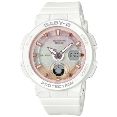 ▶熱銷補貨◀CASIO卡西歐 BABY-G 海灘旅人雙顯腕錶 新年禮物 BGA-250-7A2