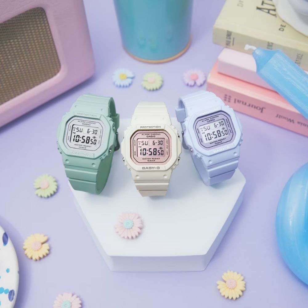 CASIO 卡西歐  BABY-G 輕巧纖薄 絢麗春日 粉 BGD-565SC-4_37.9mm