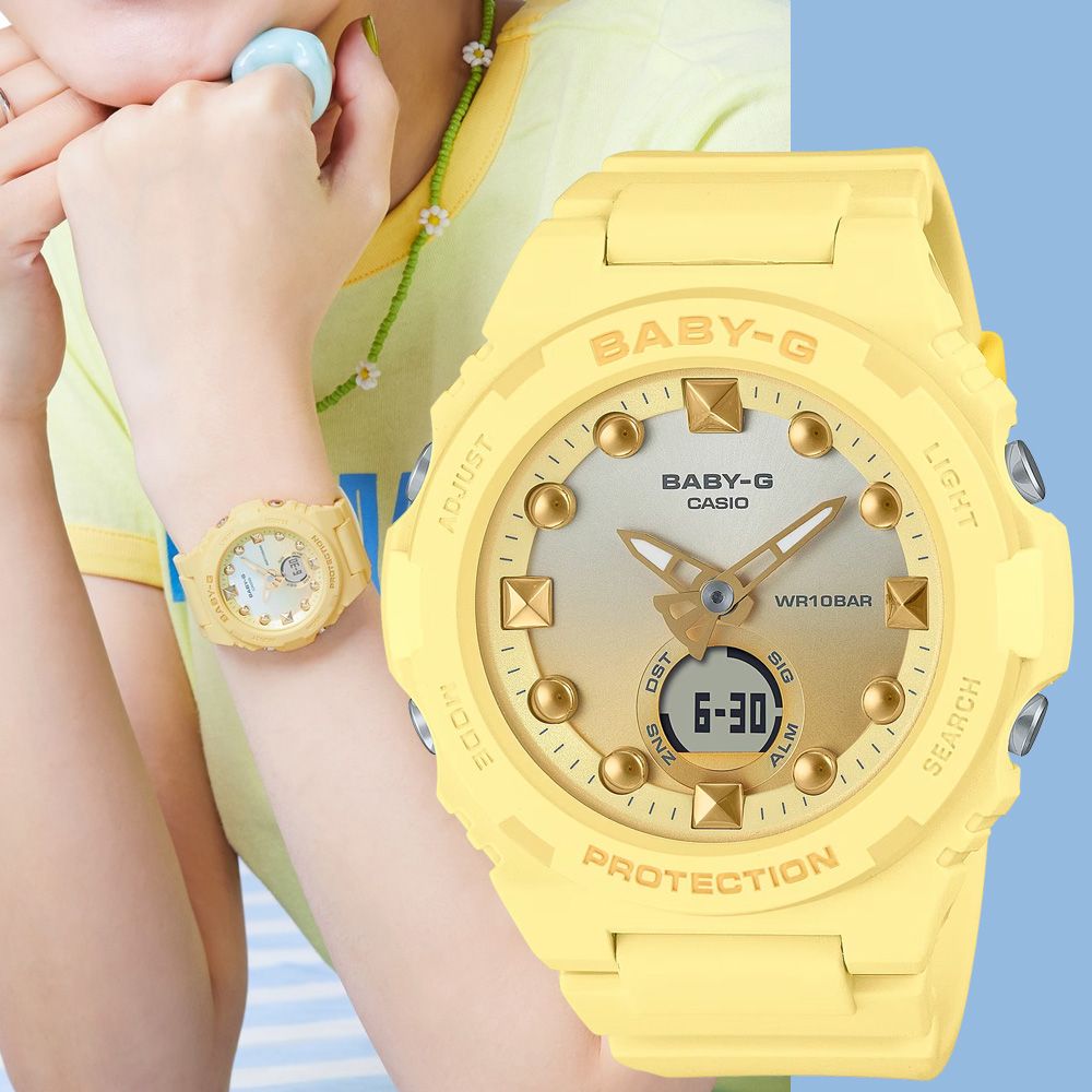 CASIO 卡西歐 BABY-G 夏季海灘手錶 BGA-320-9A