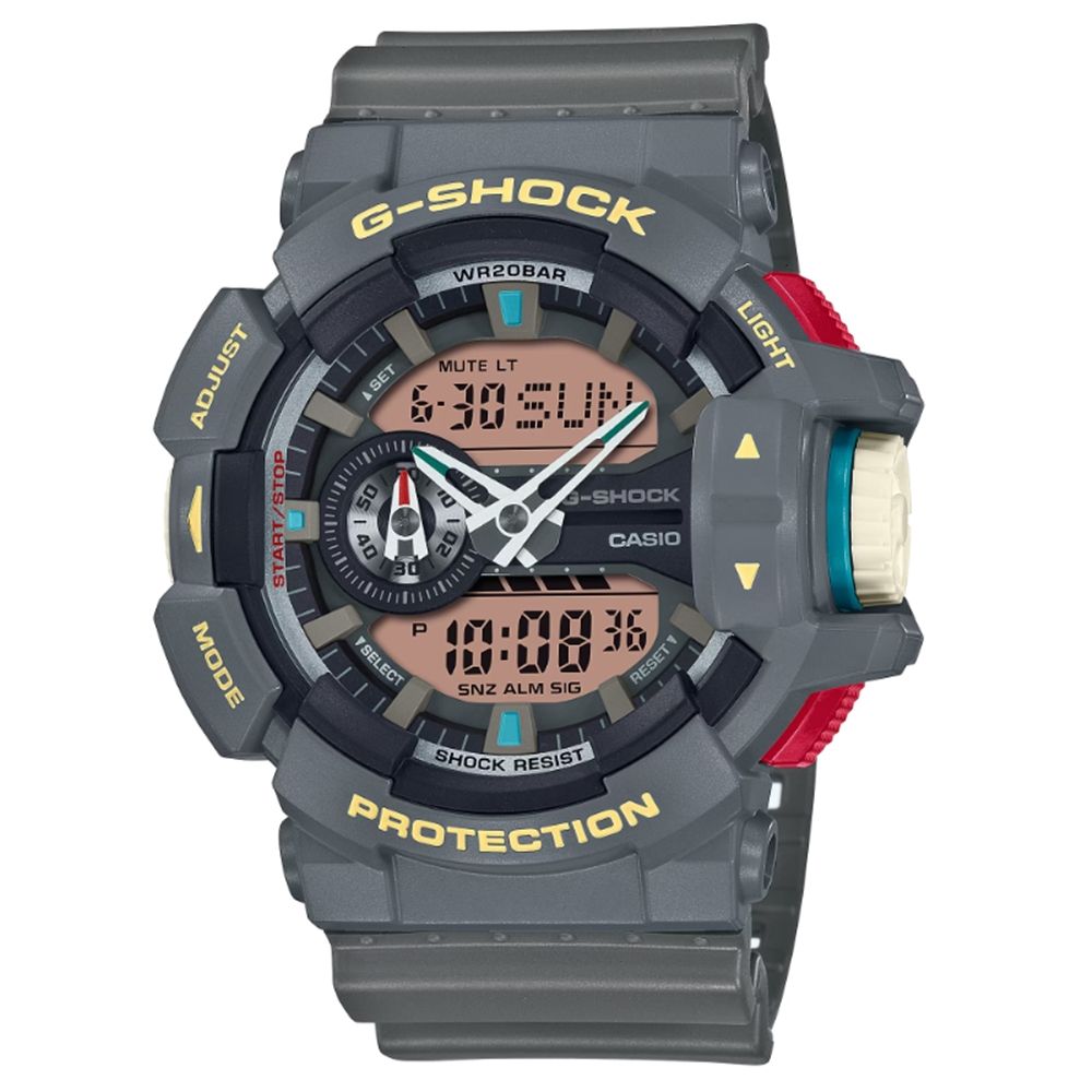 CASIO 卡西歐 G-SHOCK 復古時尚 經典重返 復刻深灰 GA-400PC-8A_51.9mm