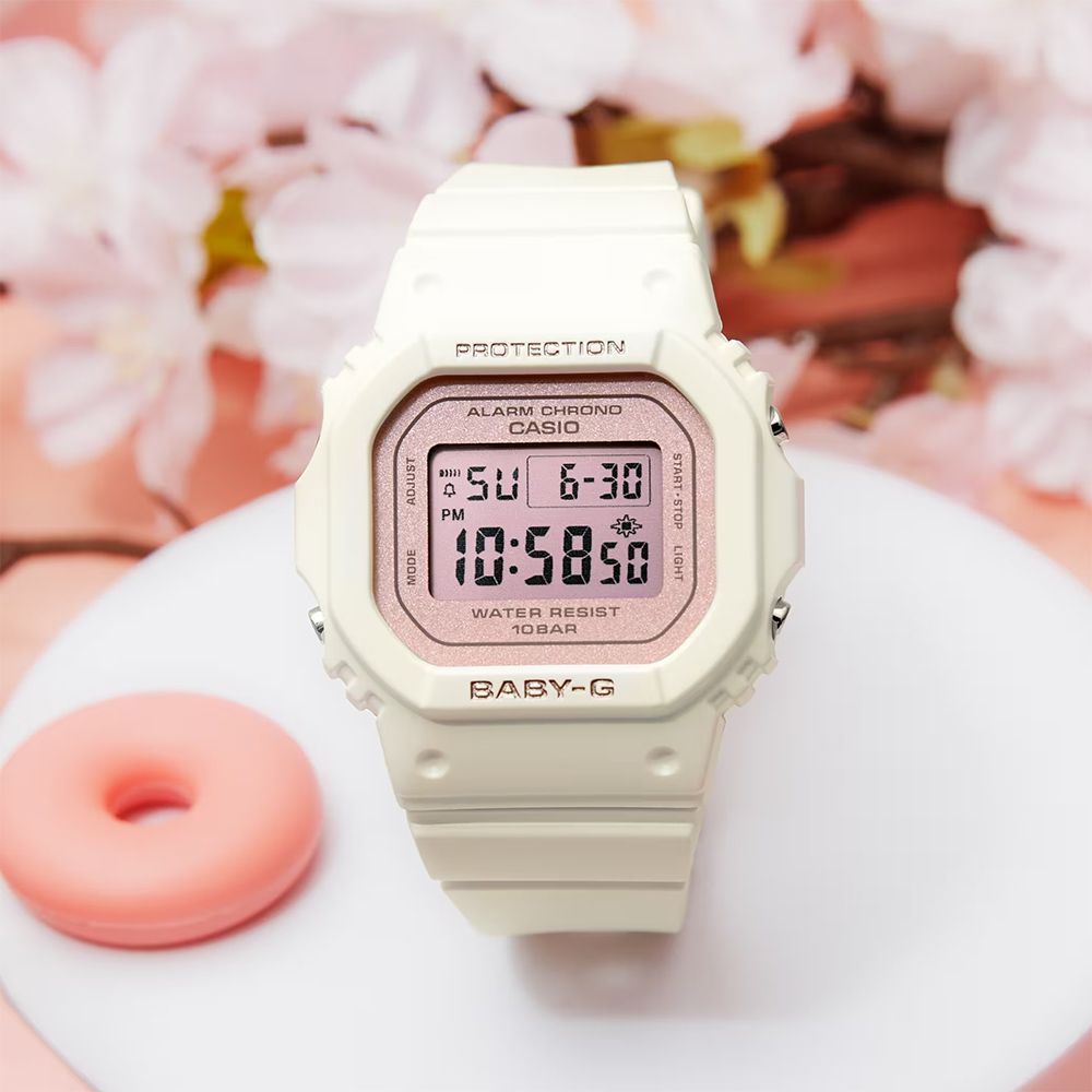 CASIO 卡西歐 BABY-G 春季色彩方形女錶電子錶(多色任選)