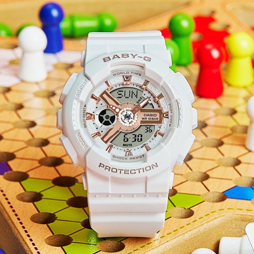 CASIO 卡西歐 Baby-G 街頭風格雙顯手錶(BA-110XRG-7A)