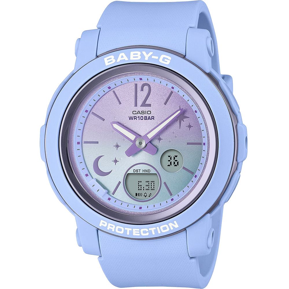 CASIO 卡西歐BABY-G 星光系列女錶-漸層紫色(BGA-290DS-2A) - PChome