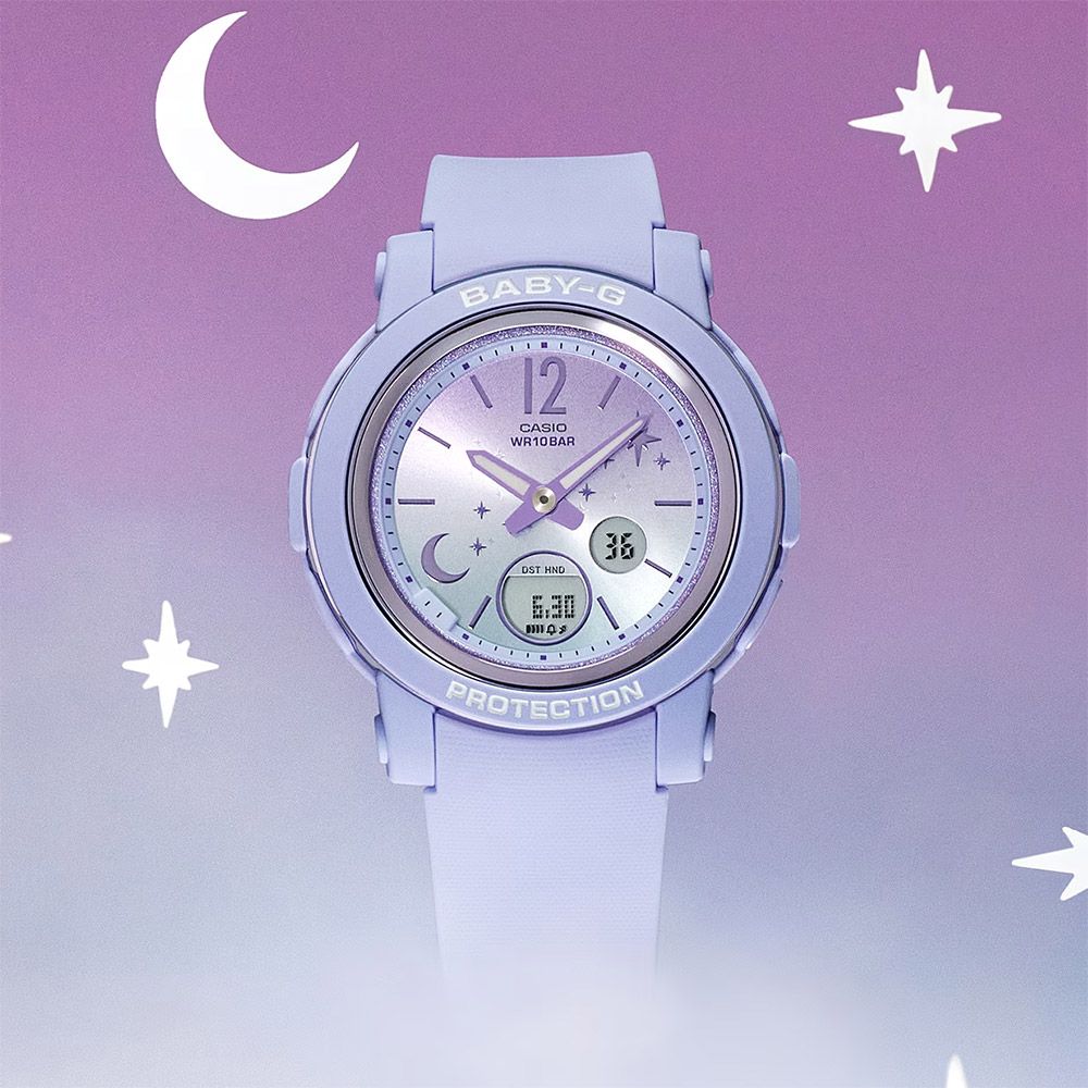 CASIO 卡西歐BABY-G 星光系列女錶-漸層紫色(BGA-290DS-2A) - PChome