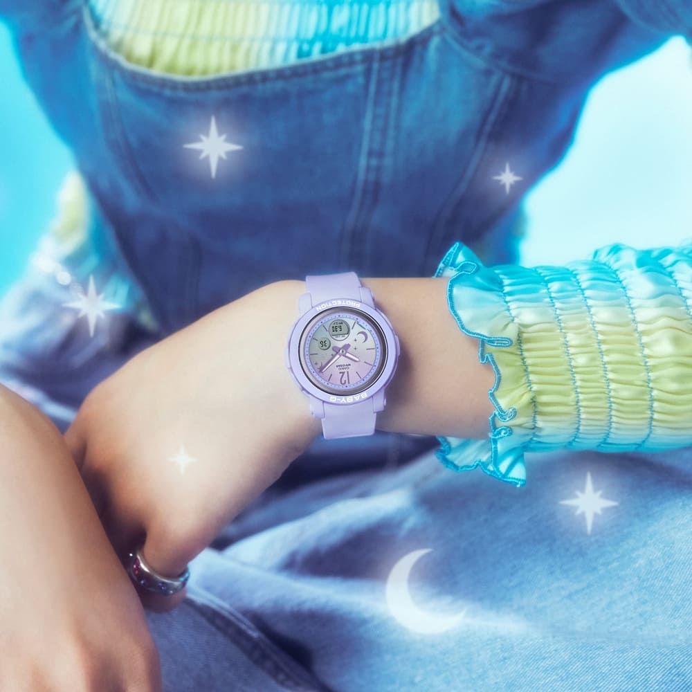 CASIO 卡西歐 BABY-G 閃耀星月 迷人光彩 優雅藍 BGA-290DS-2A_41.5mm