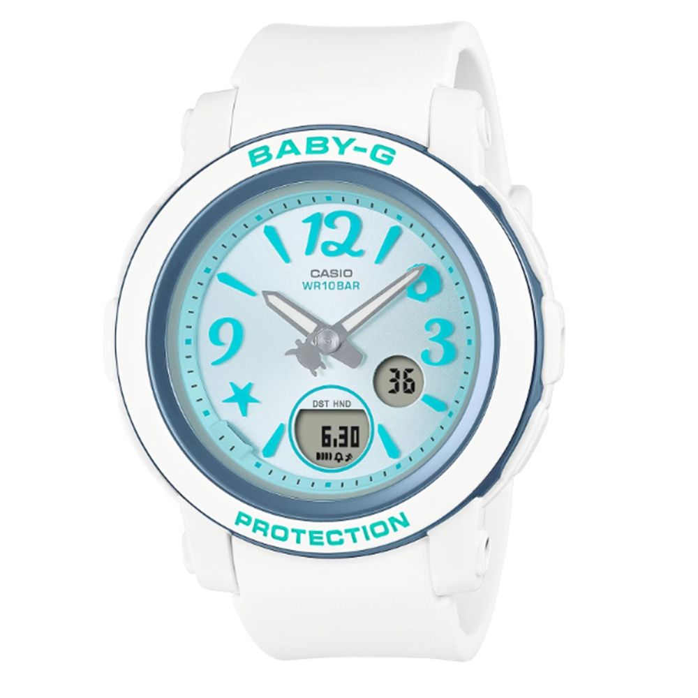 CASIO 卡西歐 BABY-G 熱帶海洋 多彩繽紛 珊瑚水藍 BGA-290US-2A_41.5mm