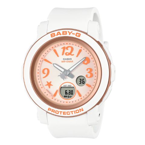 CASIO 卡西歐 BABY-G 熱帶海洋 多彩繽紛 海葵亮橘 BGA-290US-4A_41.5mm