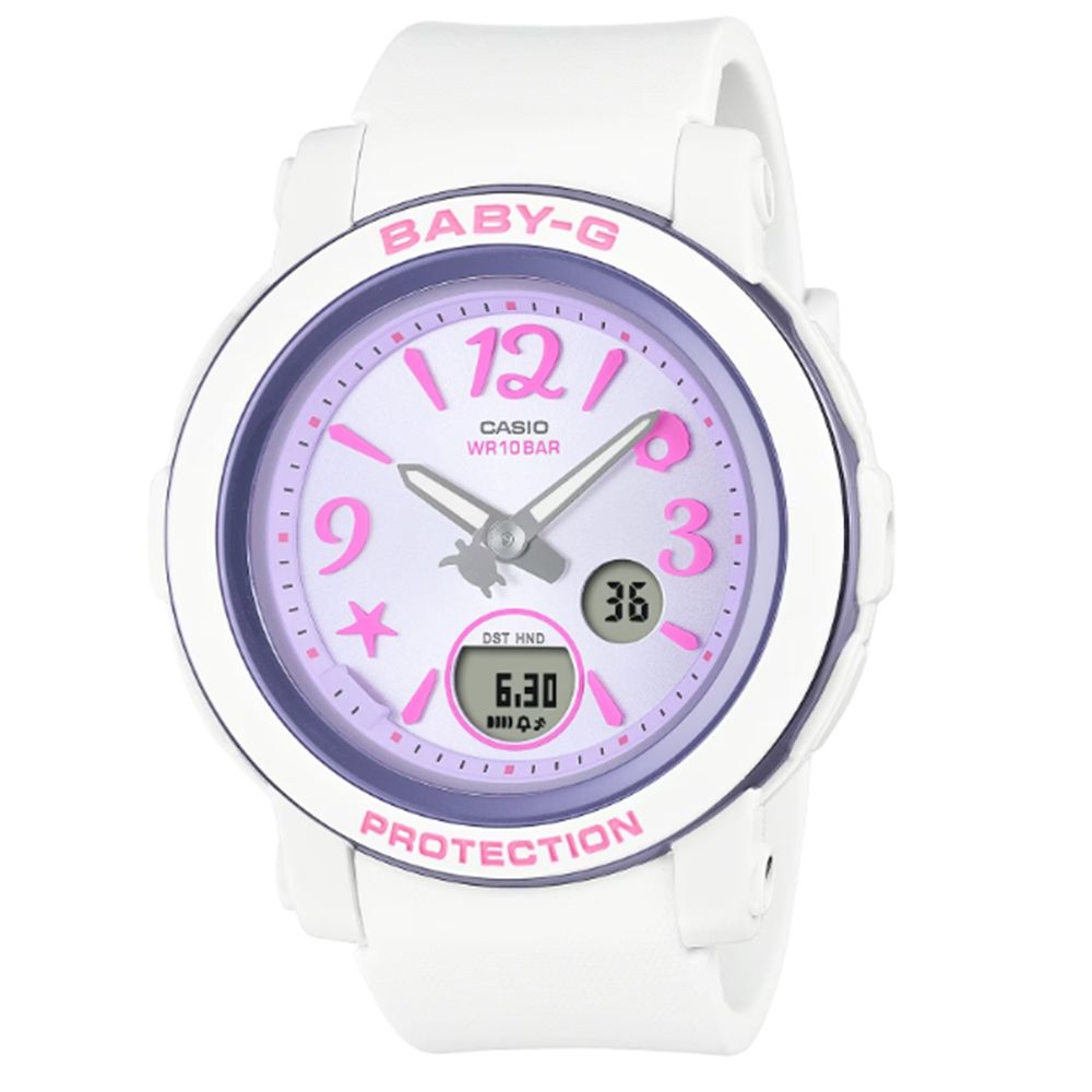 CASIO 卡西歐 BABY-G 熱帶海洋 多彩繽紛 海星粉紫 BGA-290US-6A_41.5mm