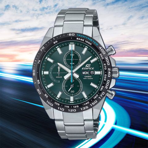 CASIO 卡西歐 EDIFICE 經典運動計時手錶 EFR-574DB-3A