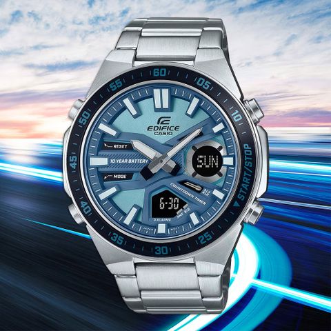 熱銷品牌▼日系手錶CASIO 卡西歐 EDIFICE 10年電力計時手錶 EFV-C110D-2B