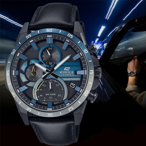 ▶新款到貨◀CASIO卡西歐 EDIFICE 太陽能 絢爛夜城 計時腕錶 新年禮物 EQS-940NL-1AV