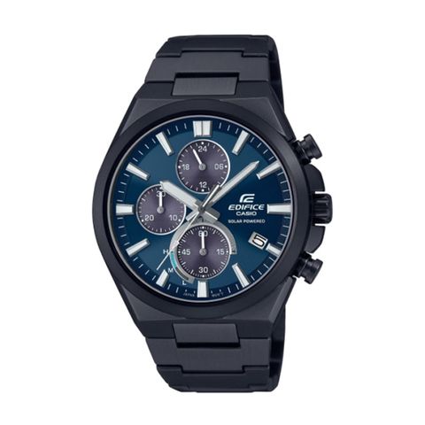 【CASIO EDIFICE】經典太陽能時尚賽車風腕錶-深海藍/EQS-950DC-2AV/台灣總代理公司貨享一年保固