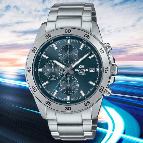 CASIO 卡西歐 EDIFICE 經典運動三眼計時手錶(EFR-526D-2AV)