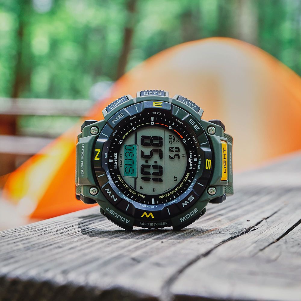 CASIO PRO TREK 環保太陽能三重感應登山錶/PRG-340-3 - PChome 24h購物