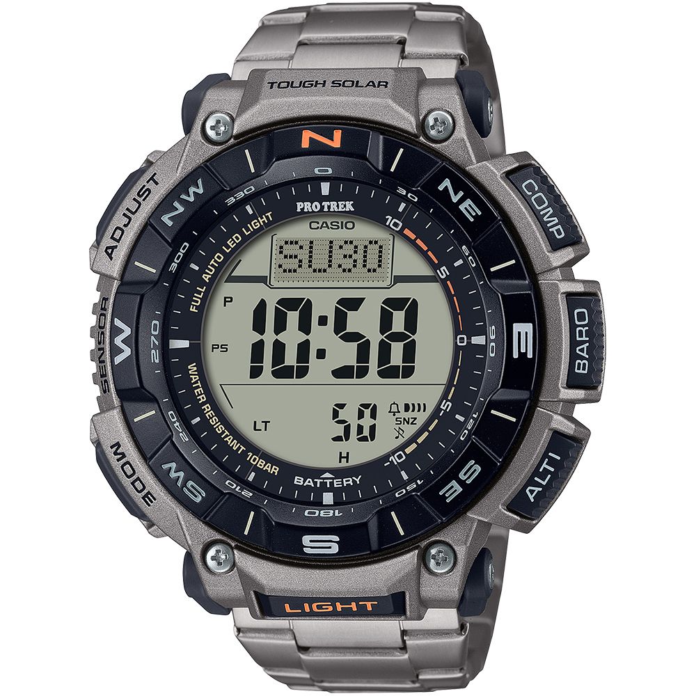 CASIO 卡西歐  PRO TREK 環保太陽能三重感應登山錶/PRG-340T-7