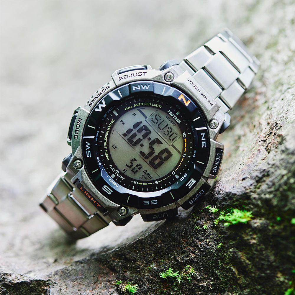 CASIO 卡西歐  PRO TREK 環保太陽能三重感應登山錶/PRG-340T-7