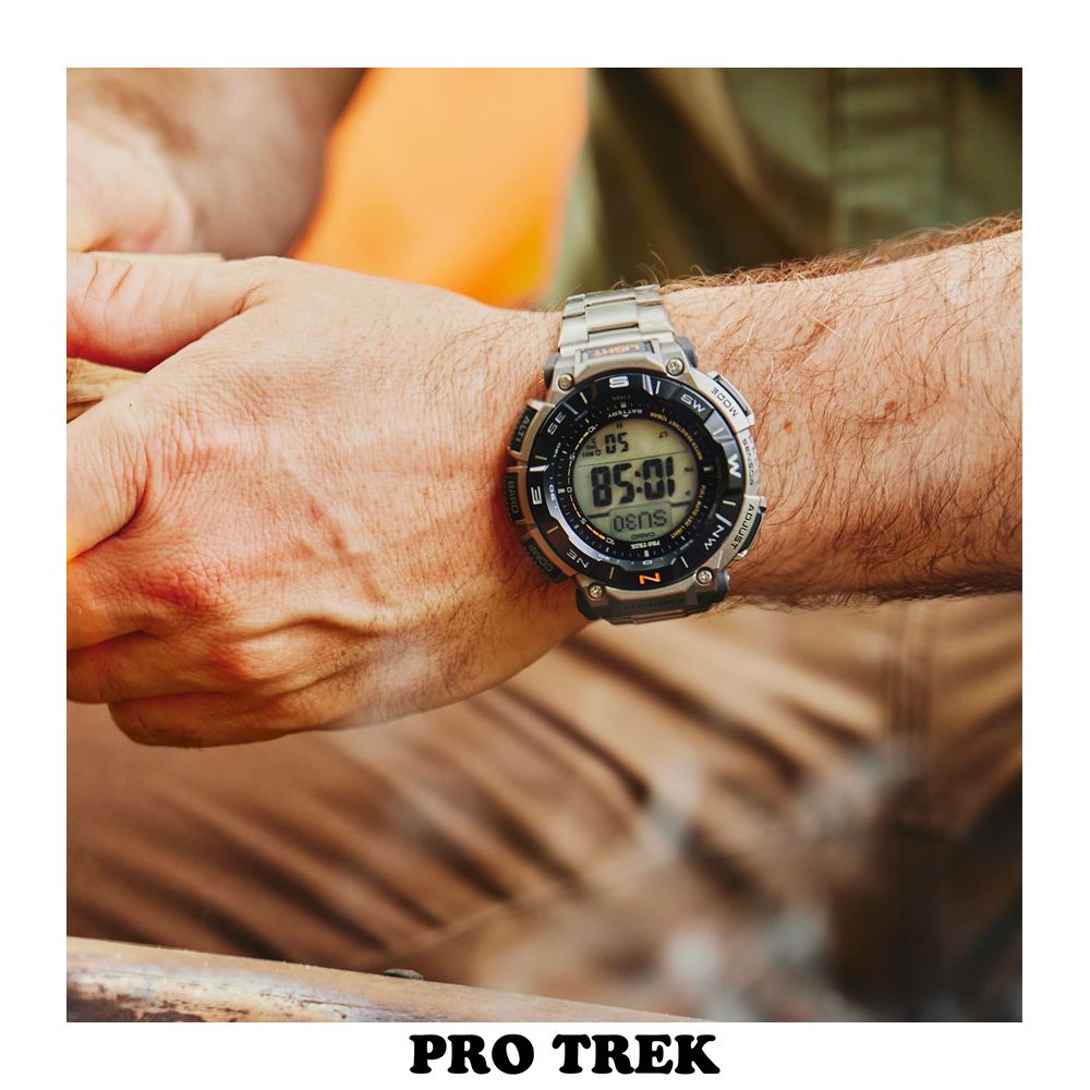 CASIO 卡西歐  PRO TREK 環保太陽能三重感應登山錶/PRG-340T-7