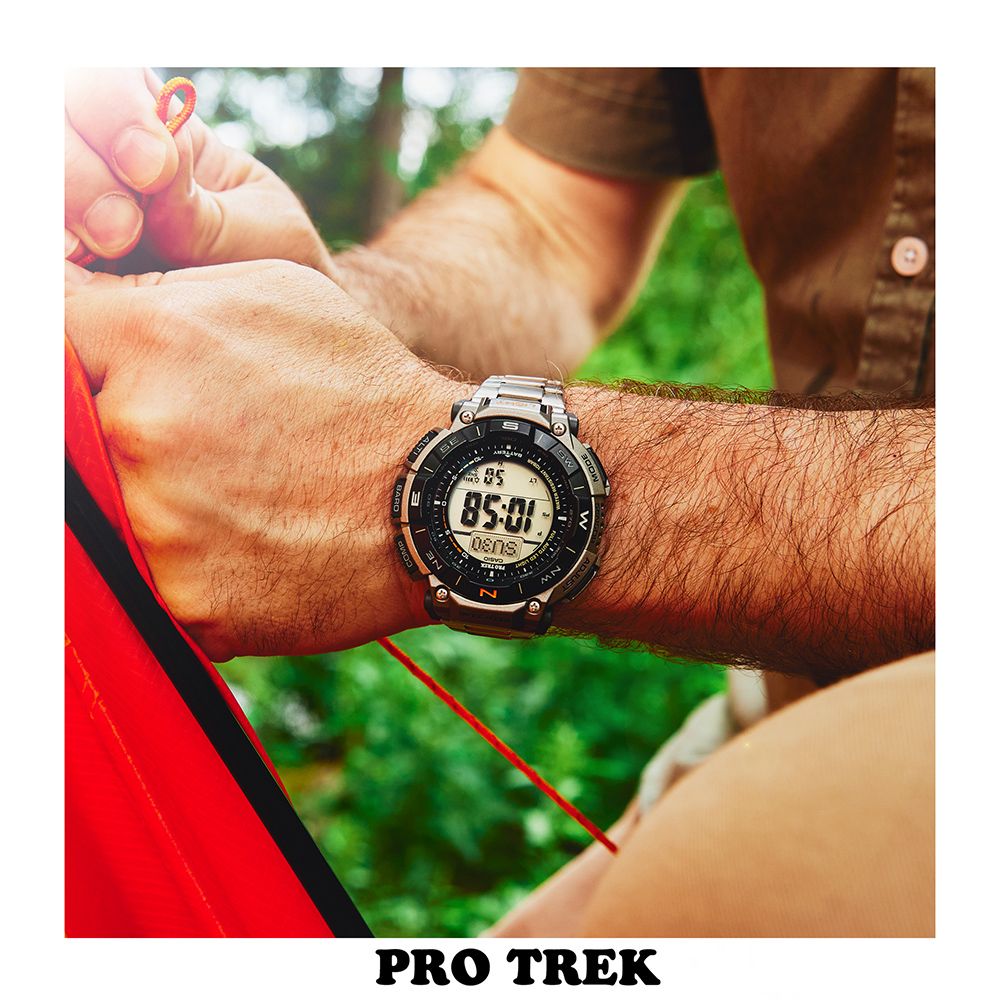 CASIO 卡西歐  PRO TREK 環保太陽能三重感應登山錶/PRG-340T-7