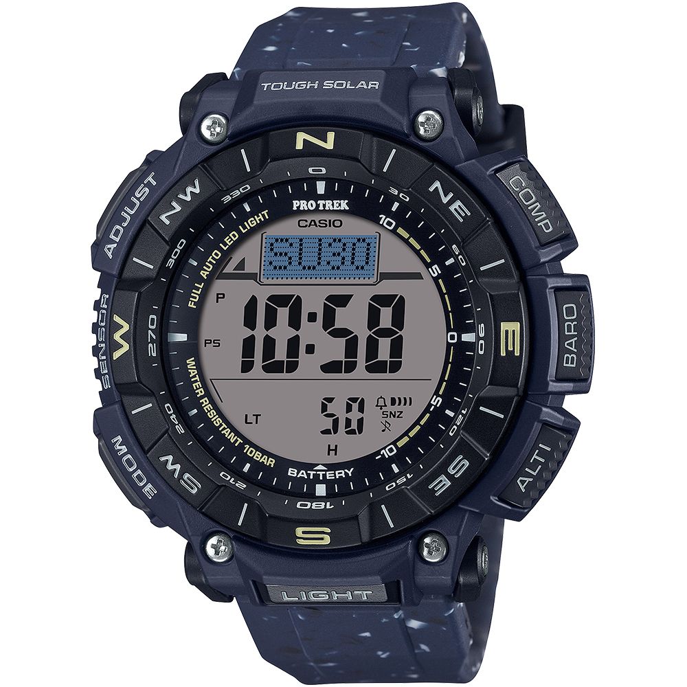 CASIO 卡西歐  PRO TREK 環保太陽能三重感應登山錶/PRG-340SC-2