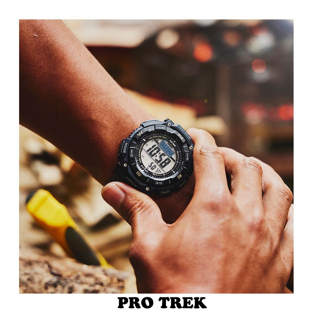 CASIO 卡西歐  PRO TREK 環保太陽能三重感應登山錶/PRG-340SC-2