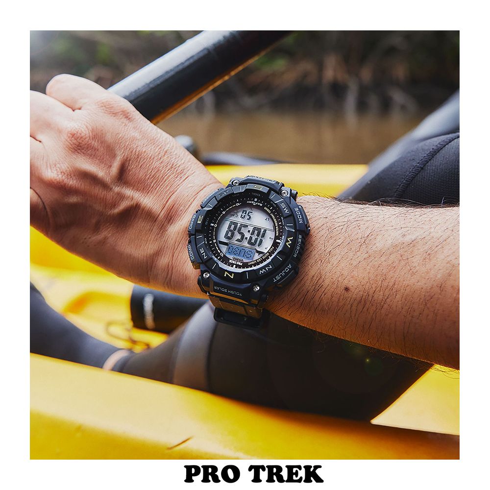 CASIO 卡西歐  PRO TREK 環保太陽能三重感應登山錶/PRG-340SC-2