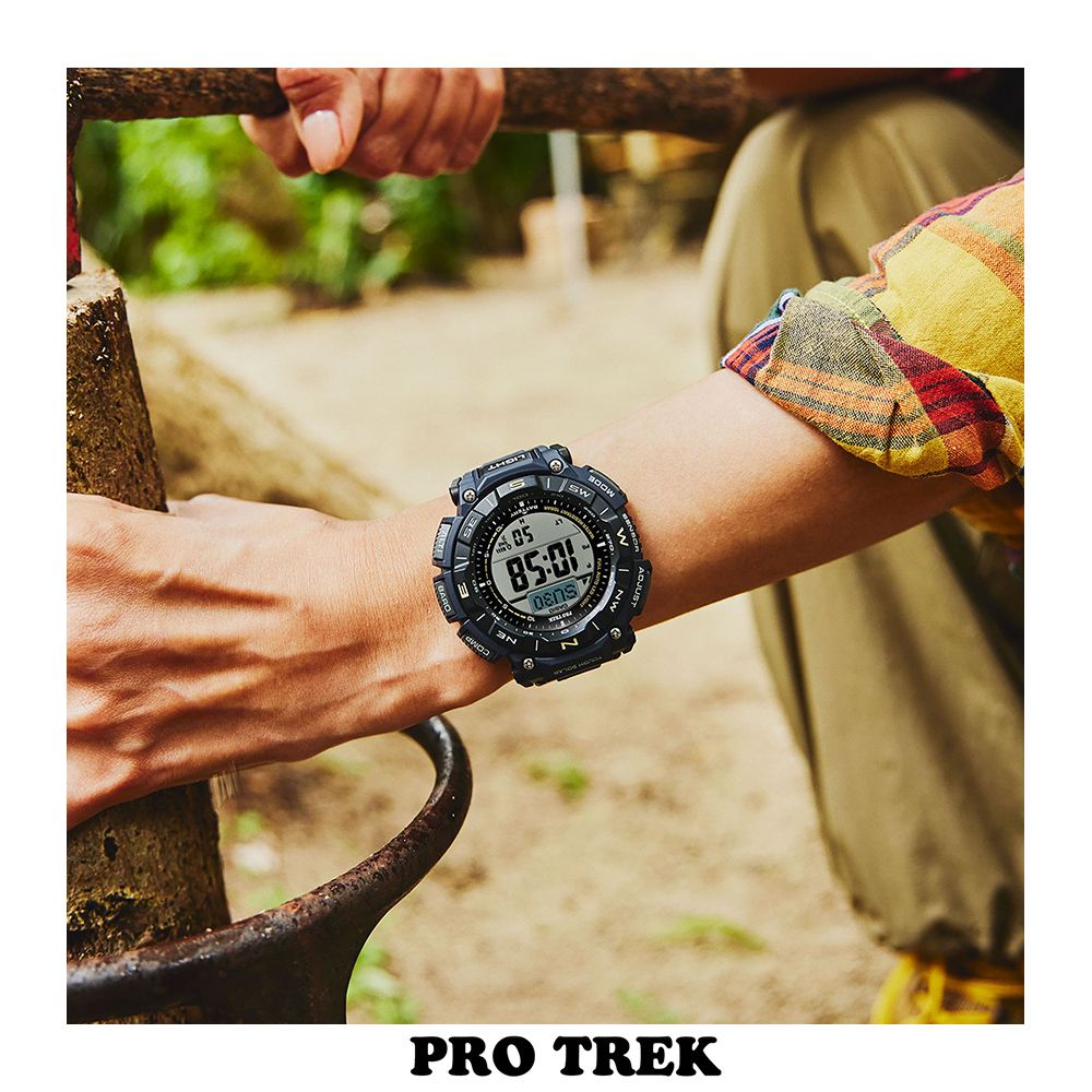 CASIO 卡西歐  PRO TREK 環保太陽能三重感應登山錶/PRG-340SC-2