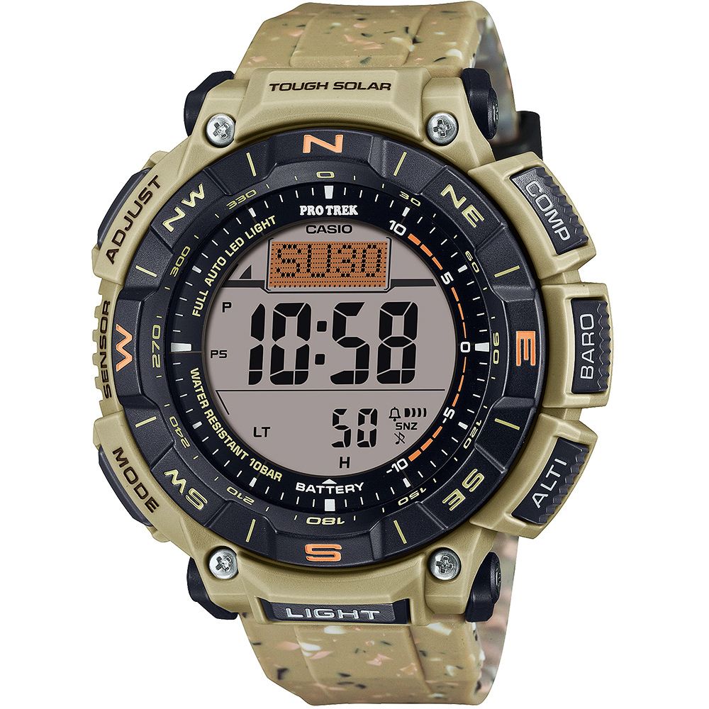 CASIO 卡西歐  PRO TREK 環保太陽能三重感應登山錶/PRG-340SC-5