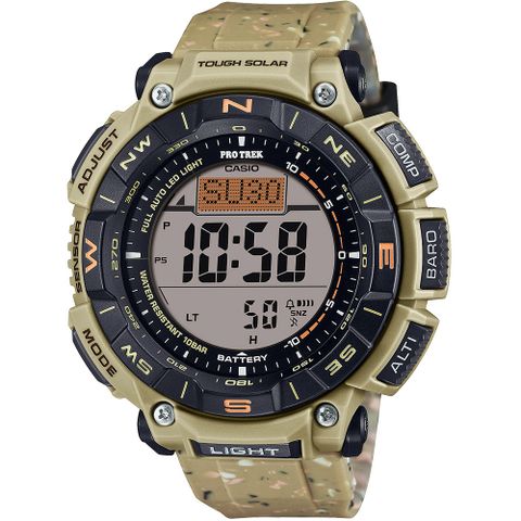 CASIO 卡西歐 PRO TREK 環保太陽能三重感應登山錶/PRG-340SC-5