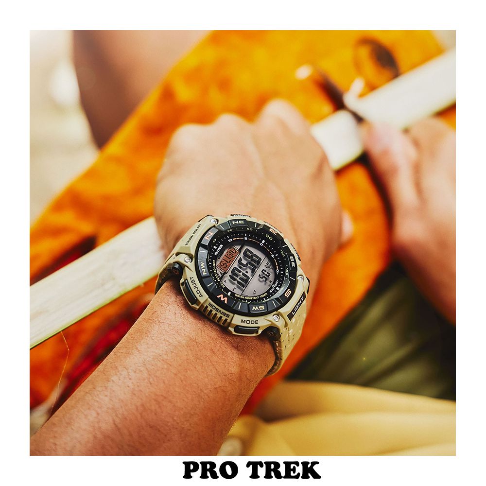 CASIO 卡西歐  PRO TREK 環保太陽能三重感應登山錶/PRG-340SC-5