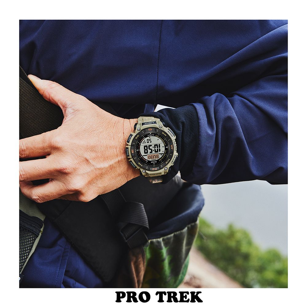 CASIO 卡西歐  PRO TREK 環保太陽能三重感應登山錶/PRG-340SC-5