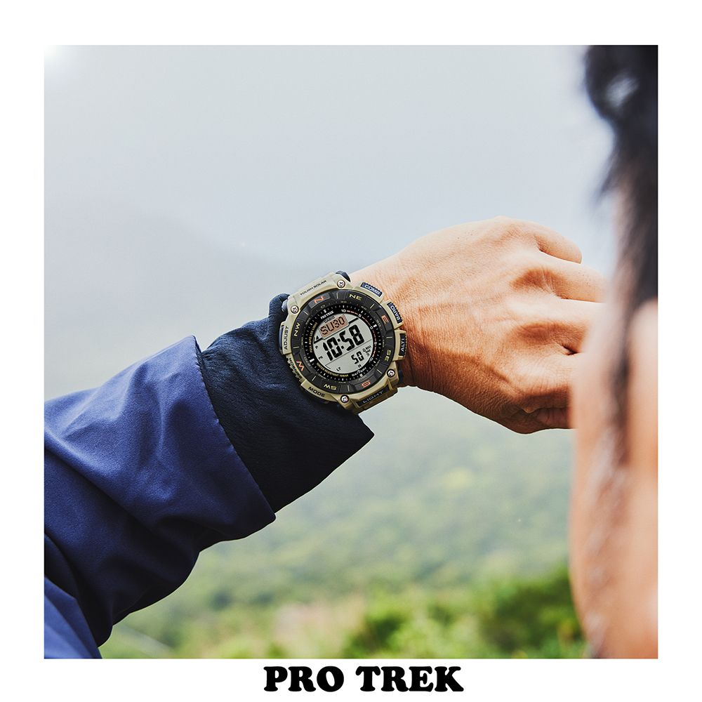 CASIO 卡西歐  PRO TREK 環保太陽能三重感應登山錶/PRG-340SC-5