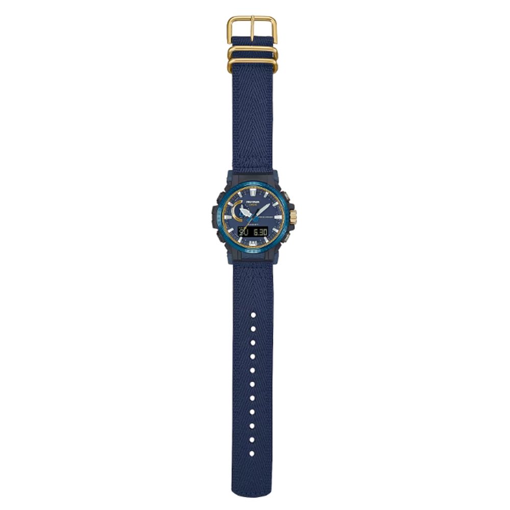 CASIO 卡西歐 PROTREK 50周年 閃耀不輟 天空大海 太陽能電力登山錶 藍 PRW-61SS-2_47.4mm