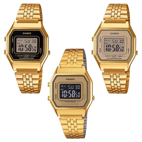 CASIO 卡西歐 LA680WGA-9BDF/9DF/1DF 復古 鬧鈴 不鏽鋼 腕錶 33.5mm