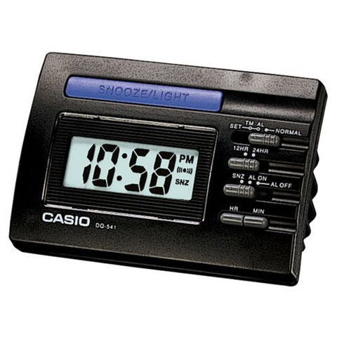 CASIO 卡西歐 數位電子鬧鐘-黑(DQ-541-1R)