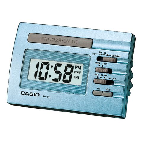 CASIO 卡西歐 數位電子鬧鐘-藍(DQ-541D-2RDF)