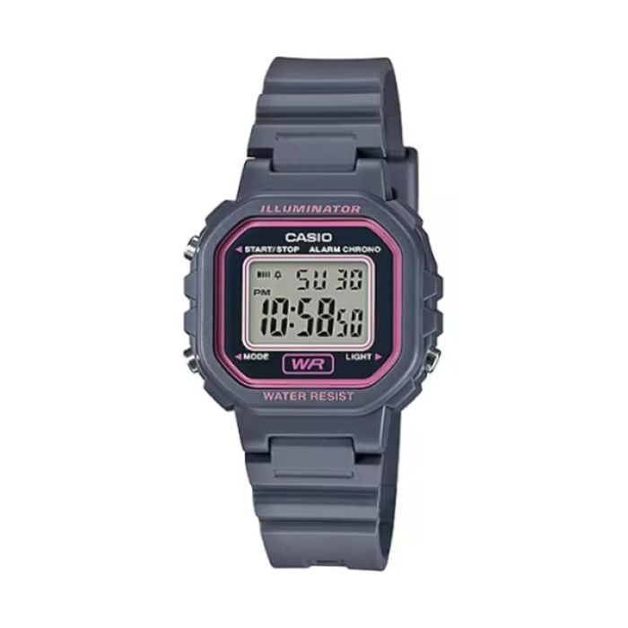  【CASIO 卡西歐】經典方形輕巧休閒電子腕錶-鐵灰款/LA-20WH-8A/台灣總代理公司貨享一年保固