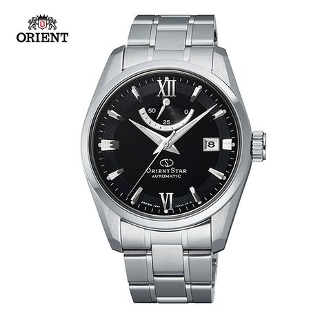 ORIENT 東方 STAR 之星 CLASSIC系列 經典動力儲存機械錶 鋼帶款 黑色 RE-AU0004B-39.3mm