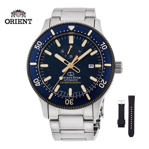 ORIENT 東方 STAR 之星 DIVERS 200M 系列 機械錶 鋼帶款 RE-AU0304L (全球限量1200只) 藍色 - 43.6mm